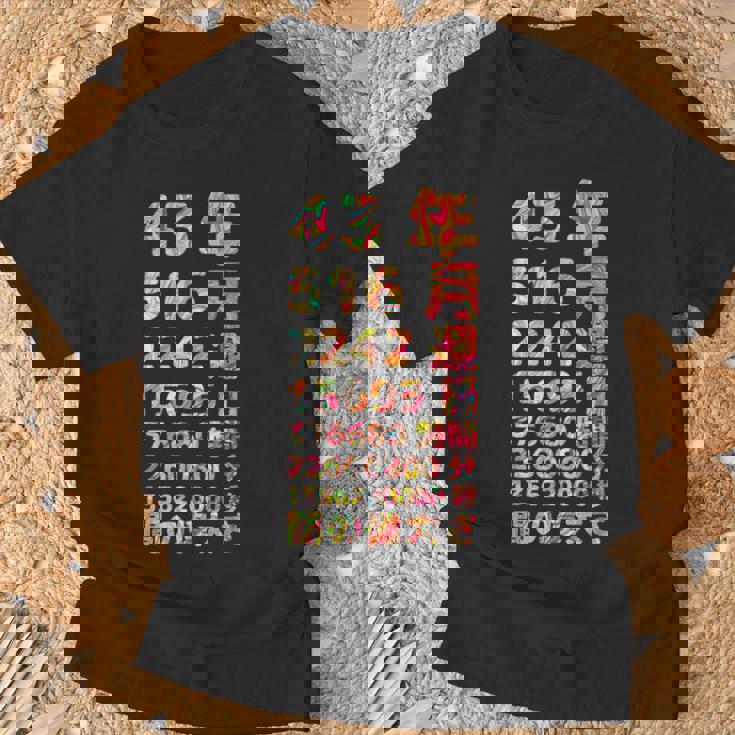 面白い43歳の誕生日の古いメーター 面白い43歳のギフト 女性 男性 面白い電卓 43歳の誕生日のギフト Tシャツ 高齢者への贈り物