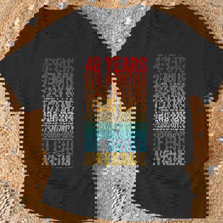 面白い48歳の誕生日シャツ オールドメーター 面白い48歳ギフト Tシャツ 高齢者への贈り物
