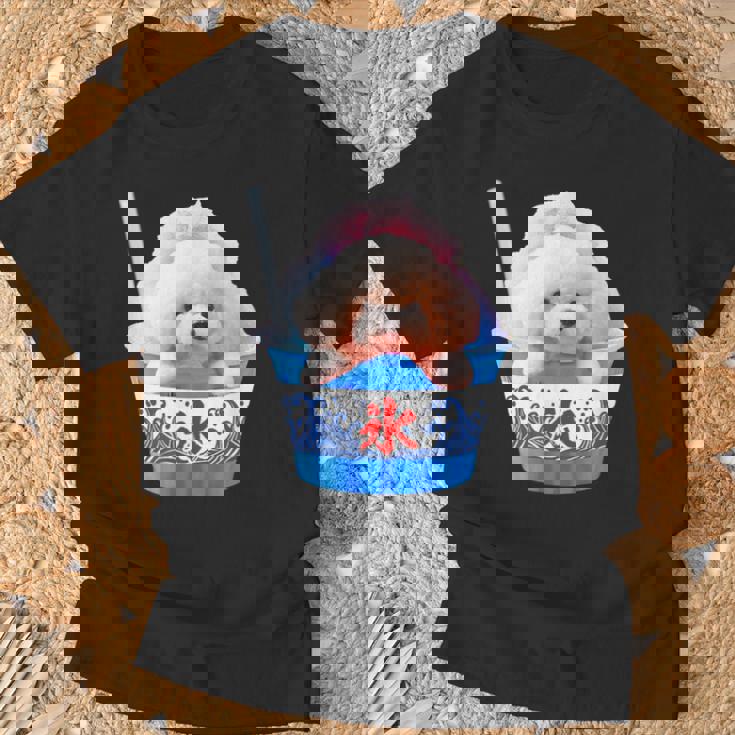 面白いtシャツ トイプードル かき氷 イヌ わんこ メンズ 犬好き グッズ おもしろ 面白い 服 ネタ 夏 Tシャツ 高齢者への贈り物