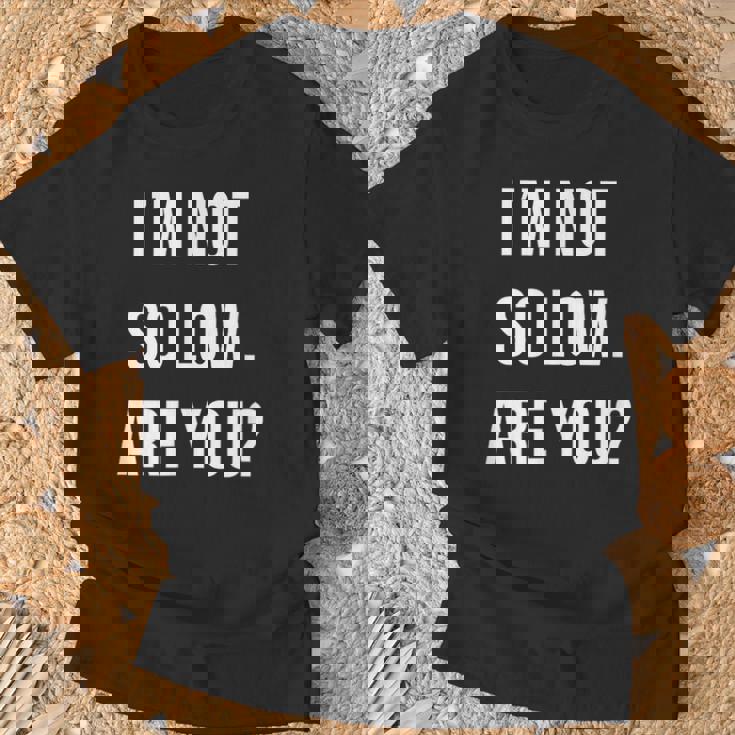 面白いtシャツ 下ネタ 文字 ダジャレ メンズ おもしろtシャツ ジョーク 男性用 英語 I'm Noto Low Tシャツ 高齢者への贈り物