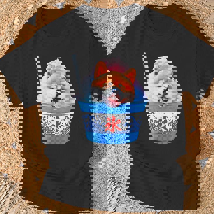 面白いtシャツ 柴犬 かき氷 イヌ わんこ メンズ 犬好き グッズ かわいい おもしろ 面白い 服 ネタ 夏 Tシャツ 高齢者への贈り物