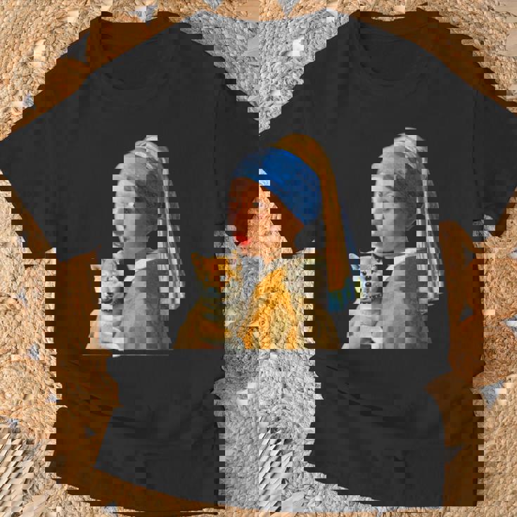 面白いtシャツ 柴犬 フェルメール わんこ メンズ 犬好き グッズ かわいい おもしろ 面白い 服 ネタ Tシャツ 高齢者への贈り物