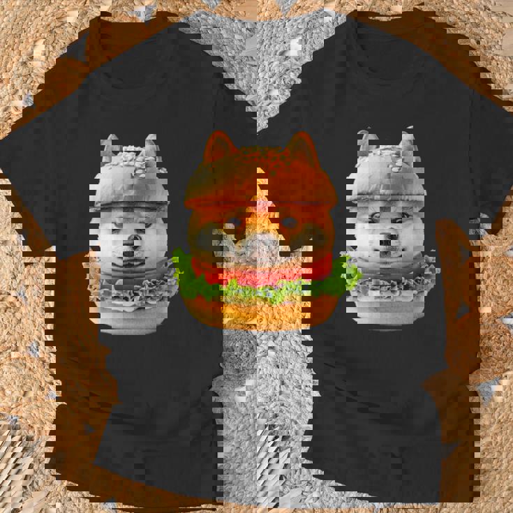 面白いtシャツ 柴犬 犬 イヌ ハンバーガー メンズ 犬好き グッズ かわいい おもしろ 面白い 服 ネタ Tシャツ 高齢者への贈り物