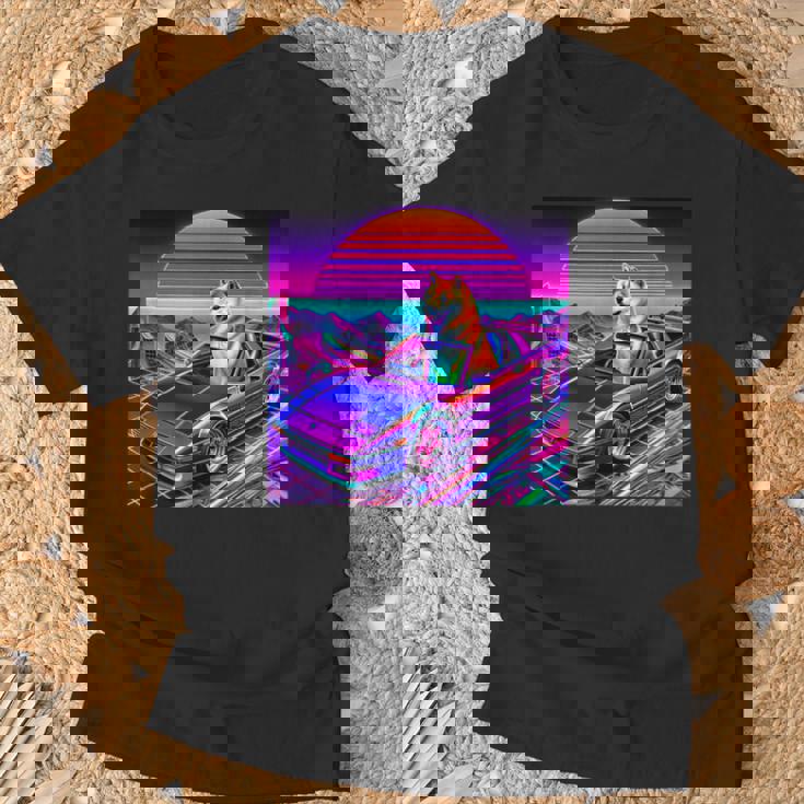 面白いtシャツ 柴犬 車 イヌ わんこ メンズ 犬好き グッズ かわいい おもしろ 面白い 服 ネタ Tシャツ 高齢者への贈り物