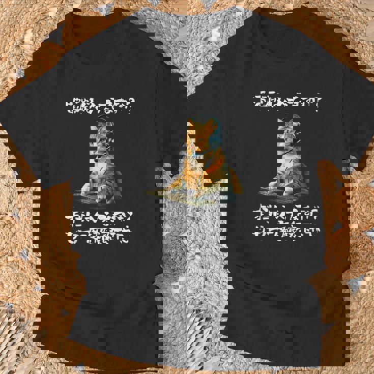 面白いtシャツ 猫 ネコ メンズ 猫好き グッズ おもしろ 面白い 服 ネタ 猫の下僕 ヘルプデスク Tシャツ 高齢者への贈り物