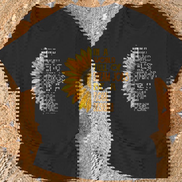 面白いひまわり柄シャツ 花柄デザイナーシャツ Tシャツ 高齢者への贈り物