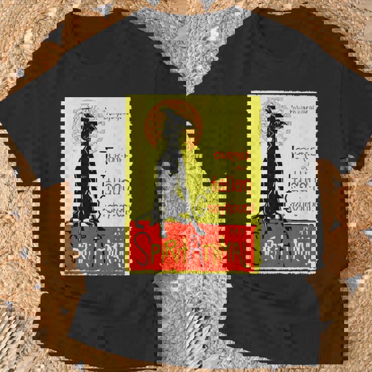 面白いイタリアングレイハウンド ドッグアート イタリアングレイハウンド ギフト Tシャツ 高齢者への贈り物