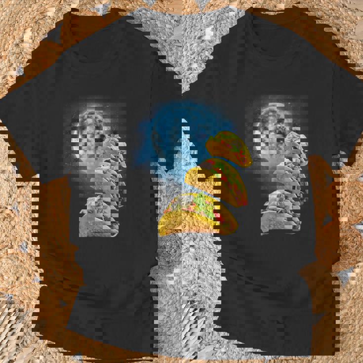 面白いタコスシャツ – タコス好きのタコスハウリングアットザムーン Tシャツ 高齢者への贈り物