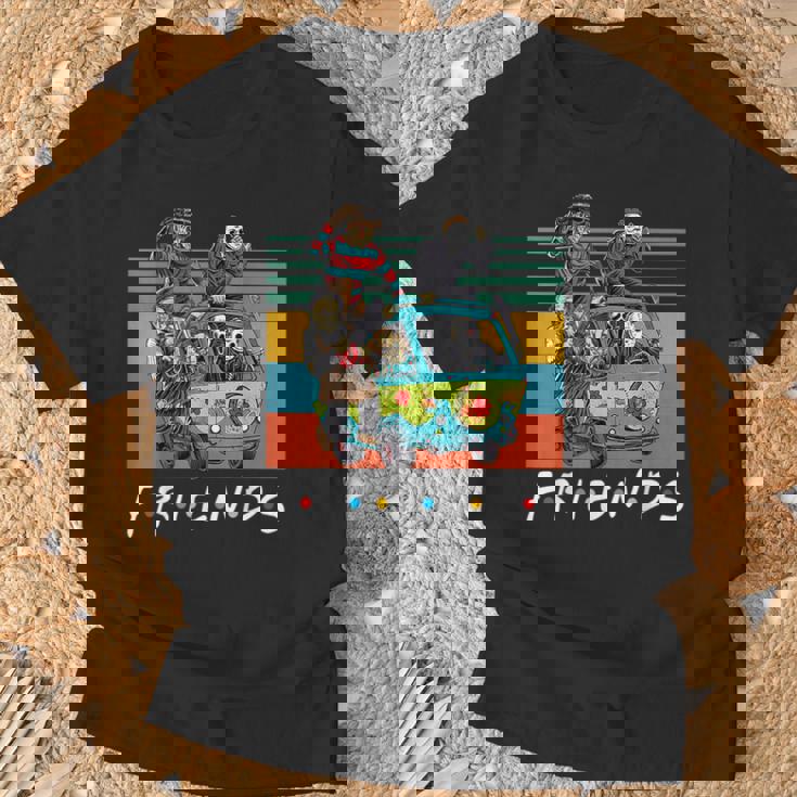 面白いハロウィンコスチュームキャラクター ホラー映画 Tシャツ 高齢者への贈り物