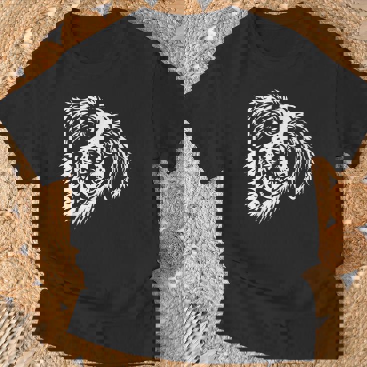 面白いブリタニー スパニエル犬のぞくグラフィック デザイン Tシャツ 高齢者への贈り物