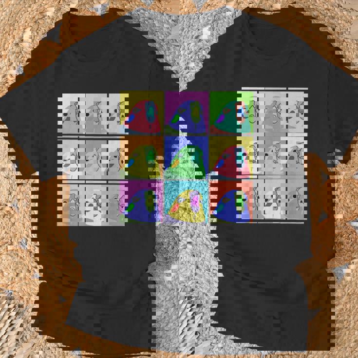 面白いポップアート オカメインコ かわいい鳥 オウム Tシャツ 高齢者への贈り物