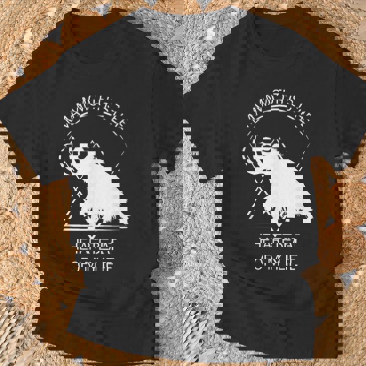 面白いマムート石器時代の氷河期デザイン 先史時代のデザイン Tシャツ 高齢者への贈り物