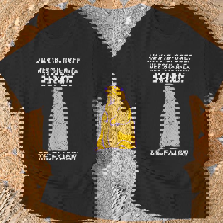 面白いマーモットヴィンテージ面白いことわざマーモット愛好家ジョーク Tシャツ 高齢者への贈り物