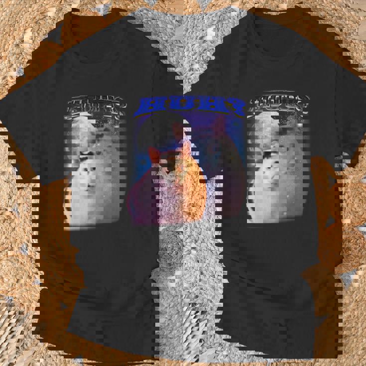 面白いミームハァキャット Tシャツ 高齢者への贈り物