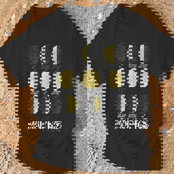 面白いムーンアート メンズ レディース キッズ ムーンフェイズ 宇宙科学 Tシャツ 高齢者への贈り物