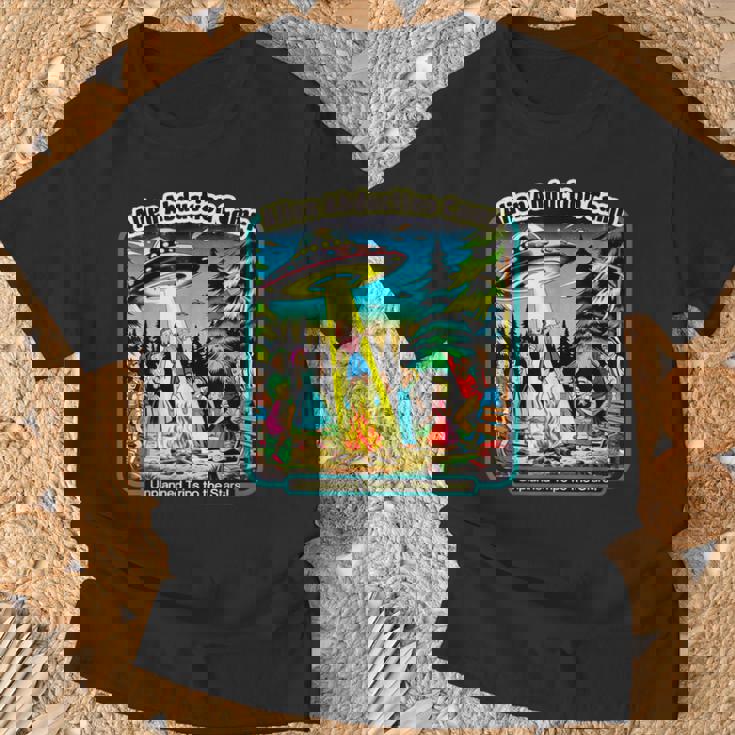 面白いヴィンテージエイリアン誘拐キャンプ Ufoエイリアン Tシャツ 高齢者への贈り物