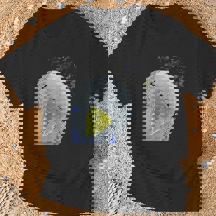 面白い好奇心インコのセキセイインコ Tシャツ 高齢者への贈り物