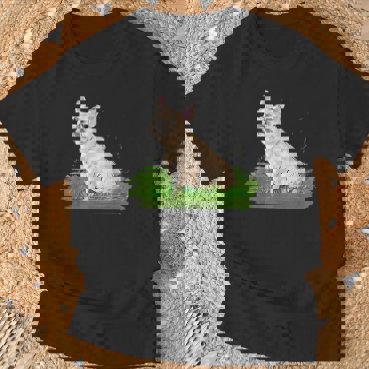 面白い手描きの犬-フレンチブルドッグ愛好家の贈り物 French Bulldogs Lovers Tシャツ 高齢者への贈り物