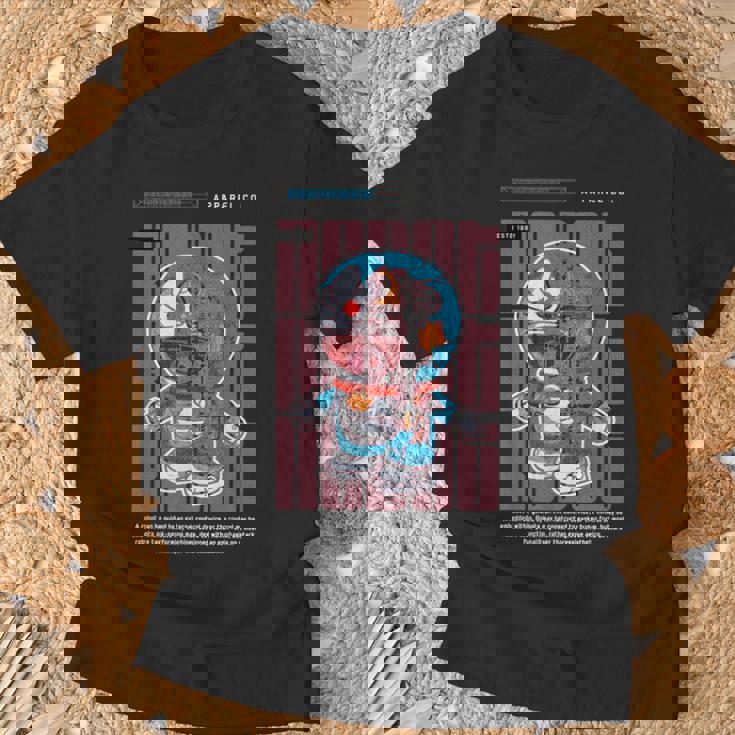 面白い日本のアニメスタイルアート ビンテージアニメ ロボットアートアニメ Tシャツ 高齢者への贈り物