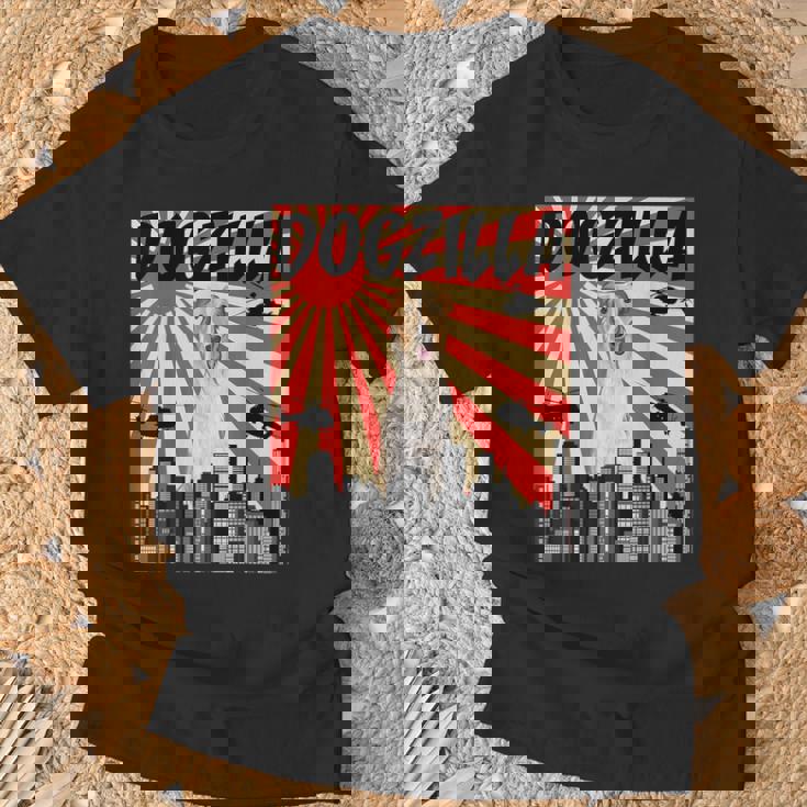 面白い犬 ボルゾイ Tシャツ 高齢者への贈り物