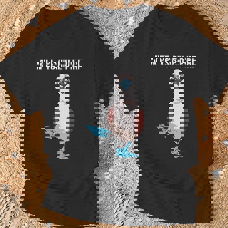 面白い鳥の贈り物女性男性アオアシカツオドリ Tシャツ 高齢者への贈り物