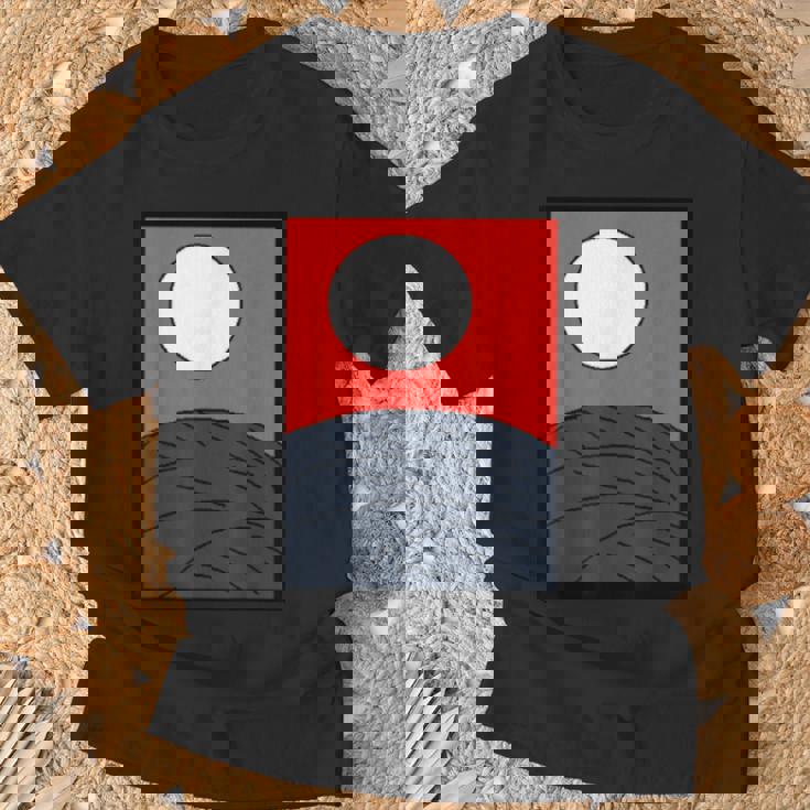 面白デザイン制作クラブオリジナルデザイン注目度no1日本のカルタ 花札 月 Tシャツ 高齢者への贈り物