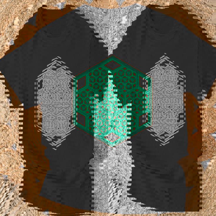 音楽祭 サイケデリックパターン テクノ トランス レイブ ゴア Tシャツ 高齢者への贈り物