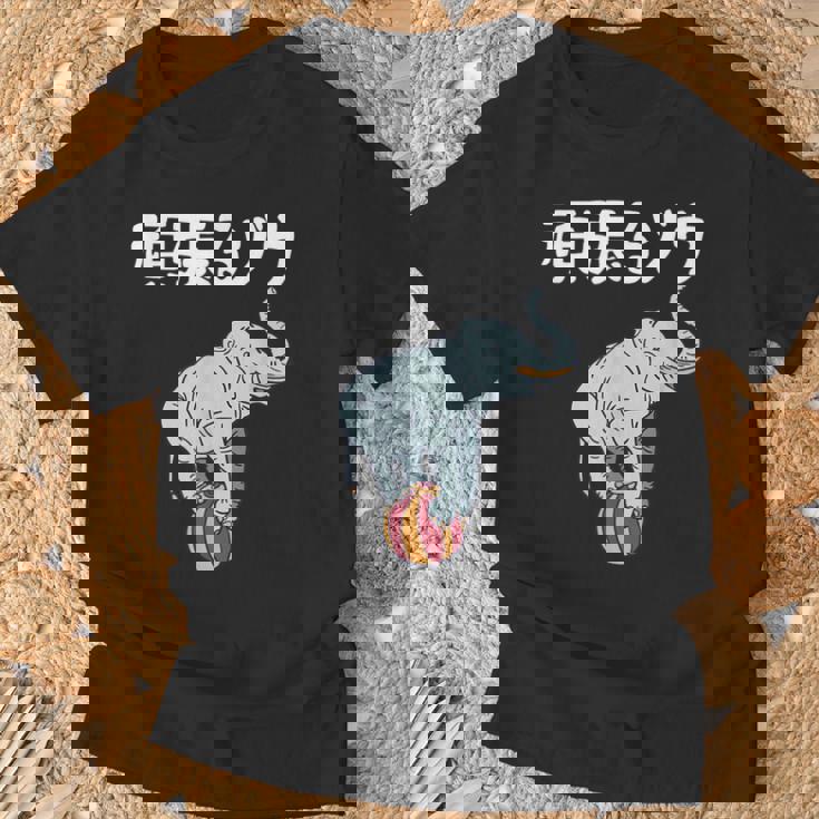 頑張るゾウ がんばるぞう ダジャレ ゾウ 動物好き ジョーク 高校受験 大学受験 試験 合格 かわいい おやじギャグ Tシャツ 高齢者への贈り物