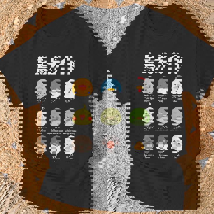 鳥ガイド 鳥好き 鳥の飼い主 文鳥 オカメインコ 文鳥の一覧 セキセイインコ ペンギン にわとり 文鳥の種類 ウグイス Tシャツ 高齢者への贈り物