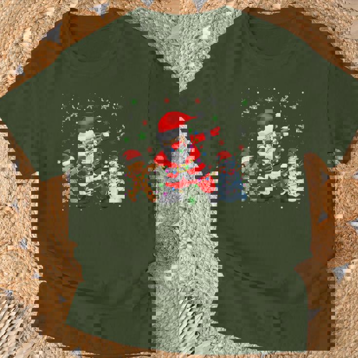 Dabbinganta Christmas おかしいdabサンタクロースクリスマス Tシャツ 高齢者への贈り物