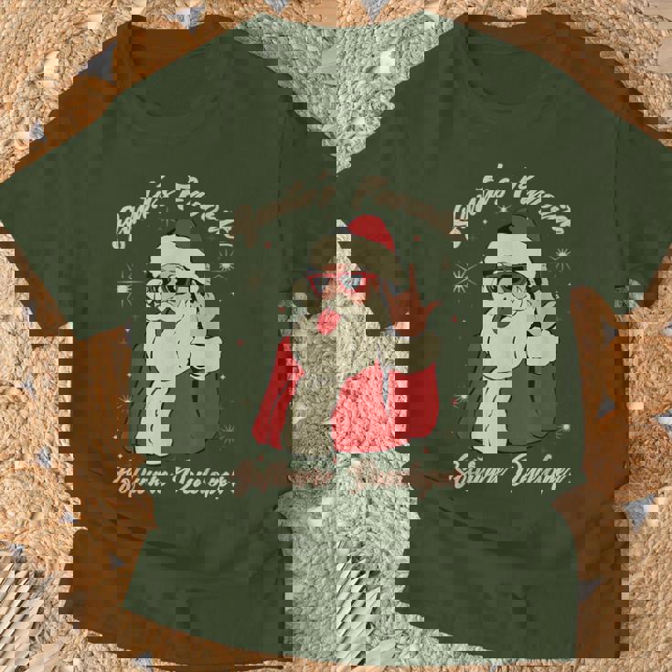 Santa's Favorite ソフトウェア開発者 面白いクリスマスサンタ Tシャツ 高齢者への贈り物