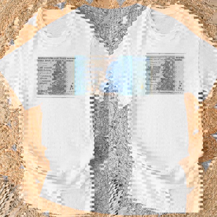 100兆 ジンバブエドル Tシャツ 高齢者への贈り物