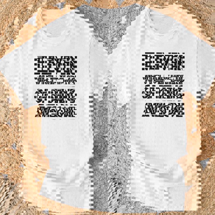 11歳の誕生日シャツギフト年齢11歳男の子女の子 Tシャツ 高齢者への贈り物