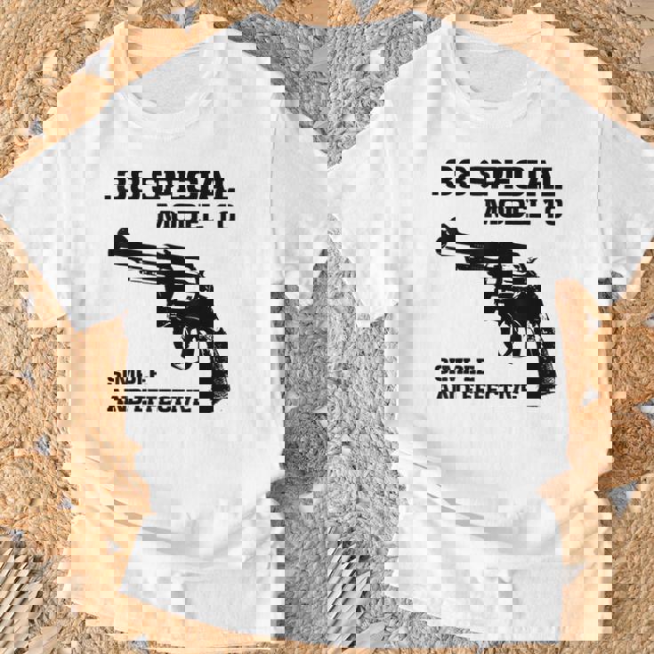 38 スペシャルモデル 10 リボルバー ファン Tシャツ 高齢者への贈り物