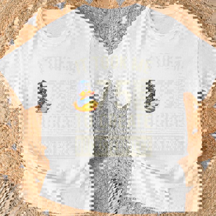 75歳の誕生日ダックスターピースtシャツ ユニークなダック愛好家 75歳 長袖tシャツ Tシャツ 高齢者への贈り物