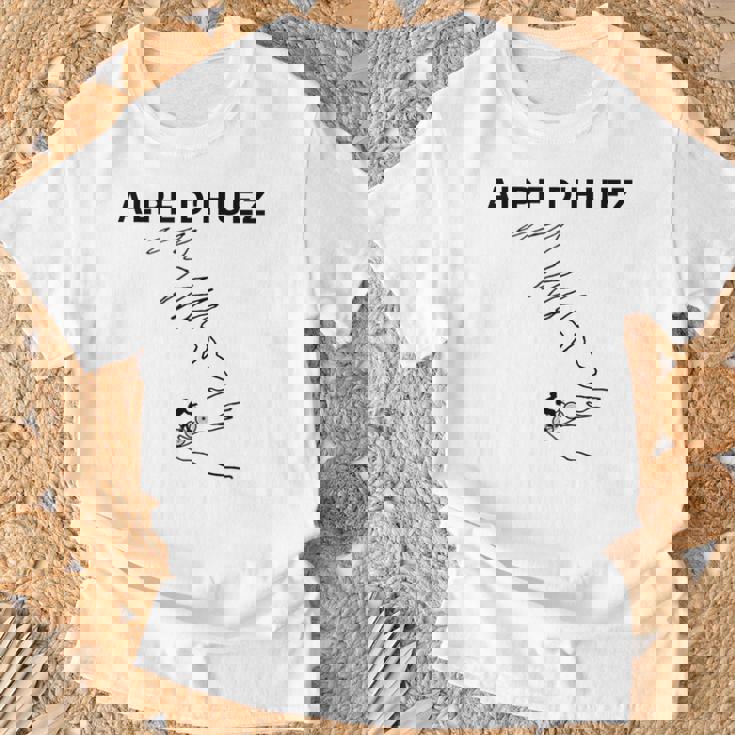 Alpe D'huez サイクリングギフト フランス ロードサイクリング Tシャツ 高齢者への贈り物