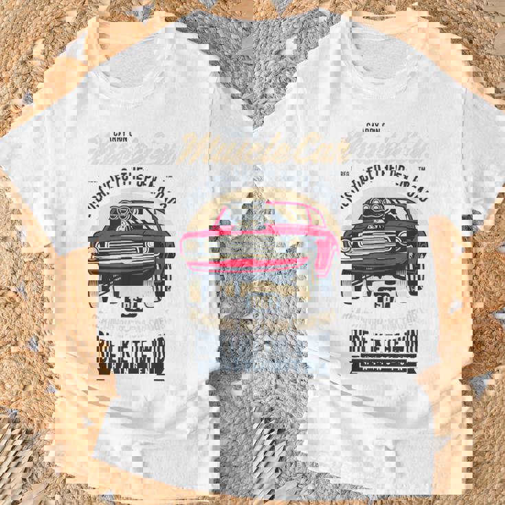 American Muscle Cars レトロカー愛好家用 Tシャツ 高齢者への贈り物