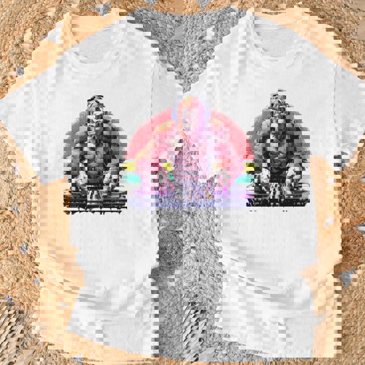 Bassquatch 音楽愛好家のためのサスカッチdjデザイン 長袖tシャツ Tシャツ 高齢者への贈り物