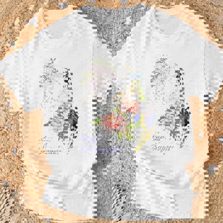 Beauty Flower（4） 長袖tシャツ Tシャツ 高齢者への贈り物