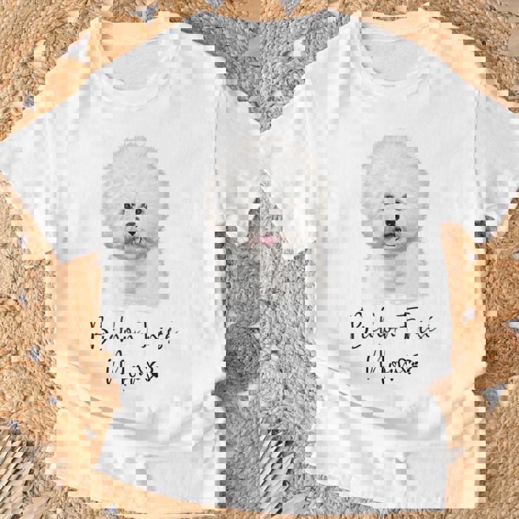 Bichon Frisé Dog Mom ビションフリーゼママかわいい子犬犬の所有者ビションフリーゼ犬 Tシャツ 高齢者への贈り物