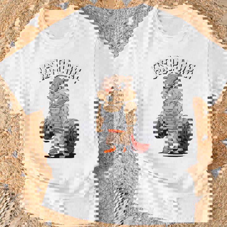 Bissi Pumpi Gym Fitness Meme Bobr Bissi Pumpi Bober Tシャツ 高齢者への贈り物