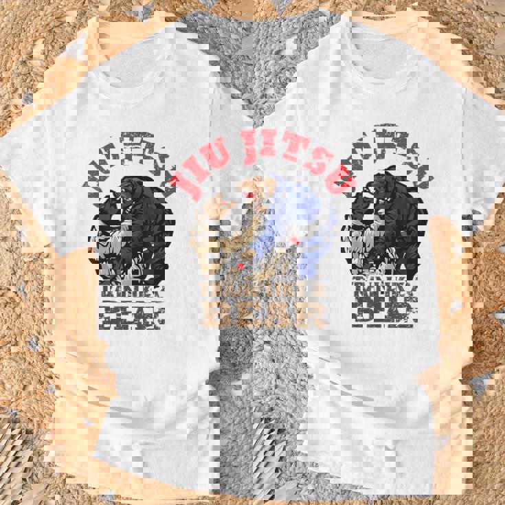 Bjj ブラジリアン柔術 クマのようにトレーニング Tシャツ 高齢者への贈り物