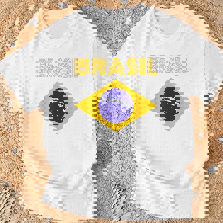 Brasilブラジルブラジル国旗 Tシャツ 高齢者への贈り物