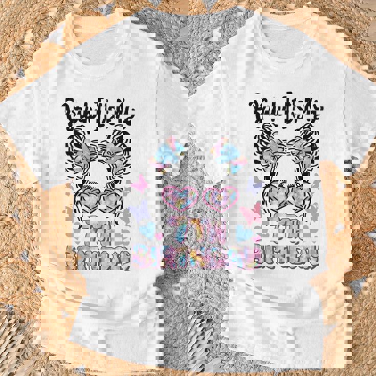 Bruh It's My 7Th Birthday レトロ キッズ 7歳 誕生日 女の子 長袖tシャツ Tシャツ 高齢者への贈り物