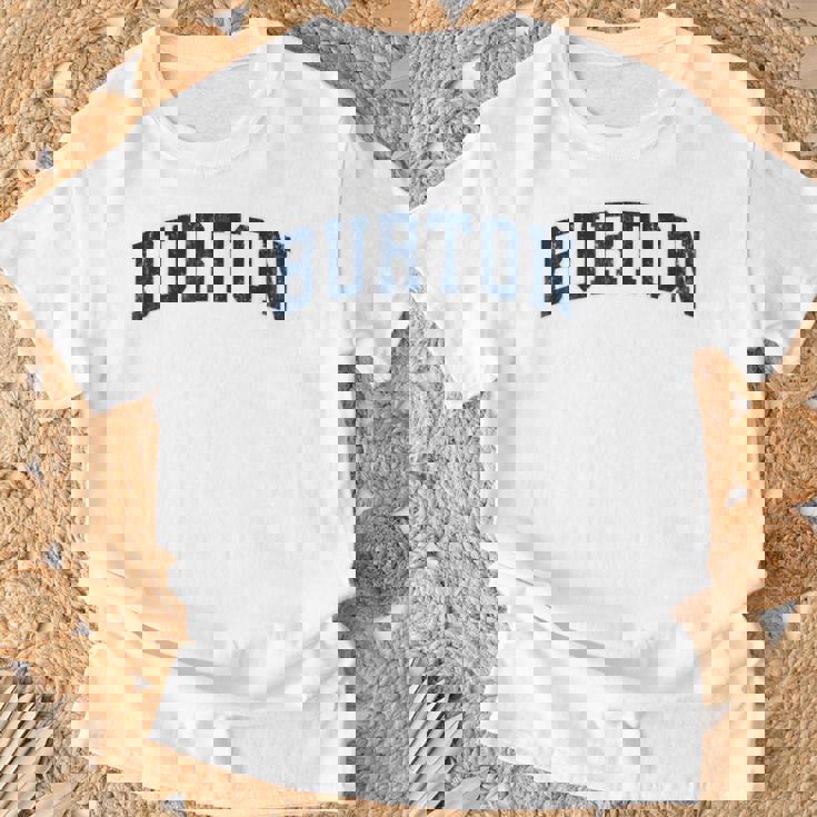 Burton Michigan Mi ヴィンテージ スポーツデザイン ネイビーデザイン Tシャツ 高齢者への贈り物