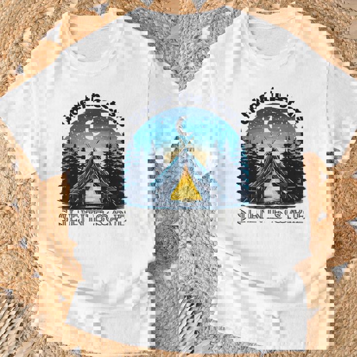 Campingtars タイムアウト リラックス ホリデー キャンプ キャンパー 自然 Tシャツ 高齢者への贈り物