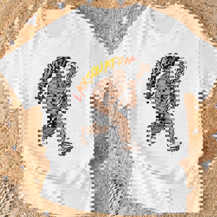 D-Pole Longtick Bigfoot Lacrosse Player Laxsquatch Tシャツ 高齢者への贈り物