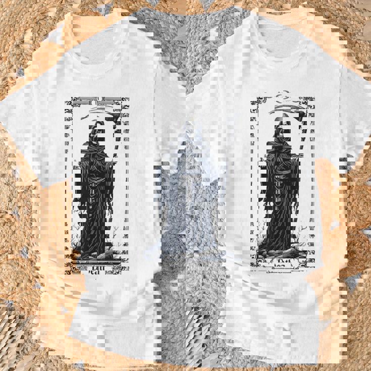 Death Tarot Card 13 Craft Gothic Reaper Aesthetic Tシャツ 高齢者への贈り物