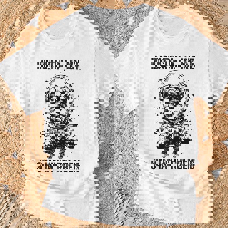 Dog Dad Mompace ヒューストン問題ミニチュアシュナウザー Tシャツ 高齢者への贈り物