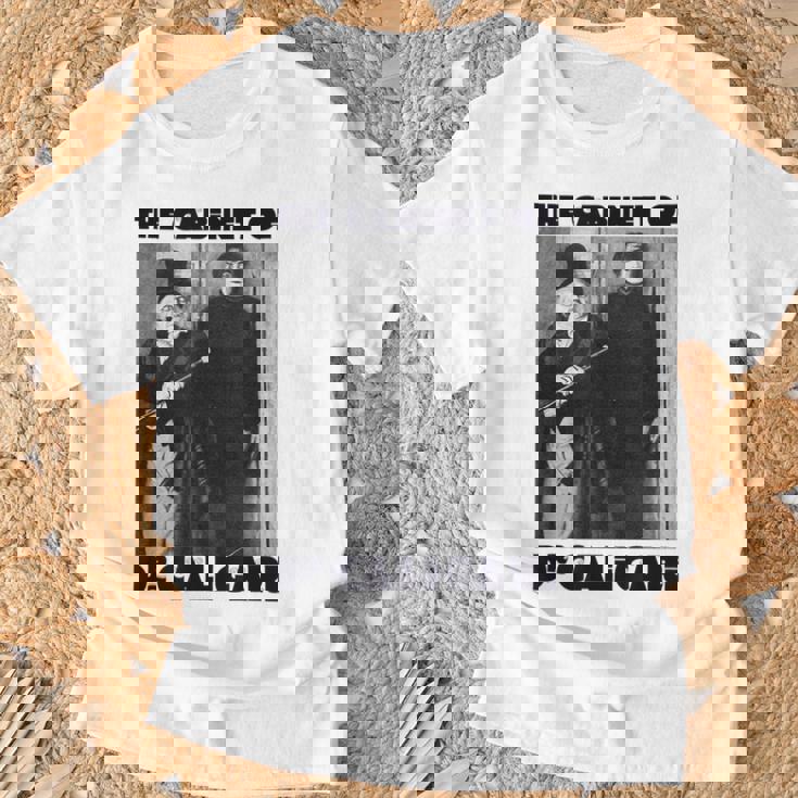 Dr Caligari ハロウィンモンスターポスター ヴィンテージホラー映画 Tシャツ 高齢者への贈り物